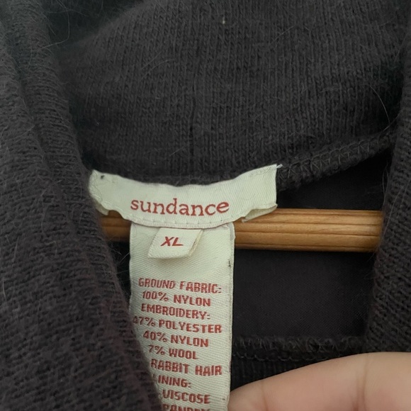 Sundance Eventide Angora Wool Cowl Neck Overlay Sweater Dress Beaded - Picture 4 of 9